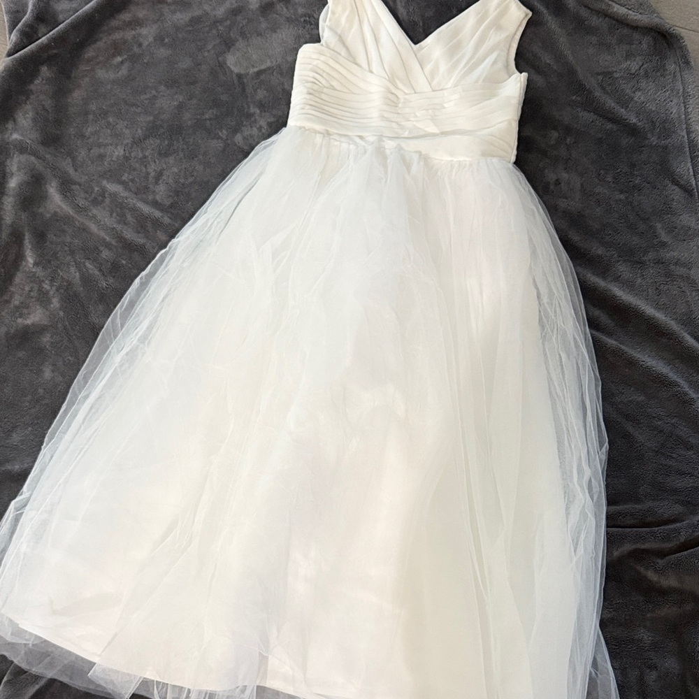 Girls Treasure Elegant White Kids Formal Dress